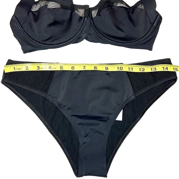 Balmain Balconette Bra & Mid Rise Brief Set Size Medium - Picture 12 of 16